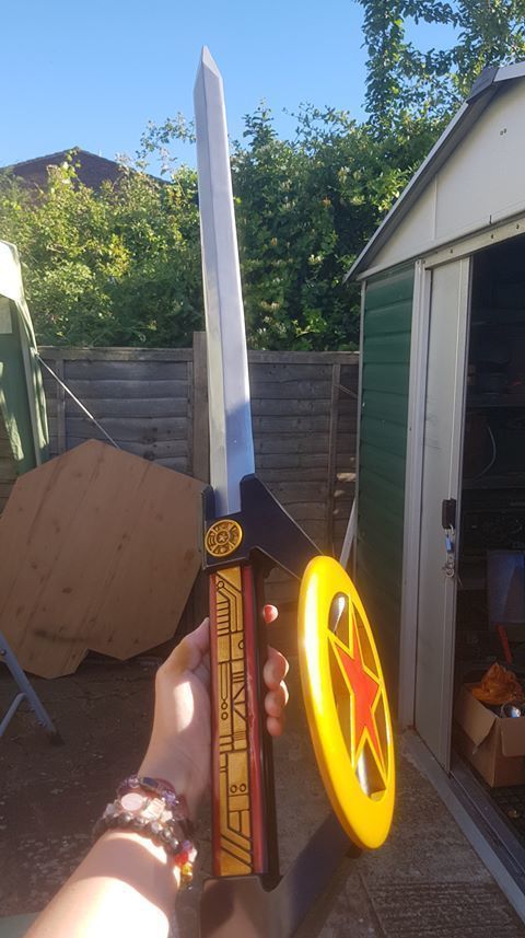 Power Rangers Zeo Red ranger power sword Tommy Oliver replica 3D print model_11