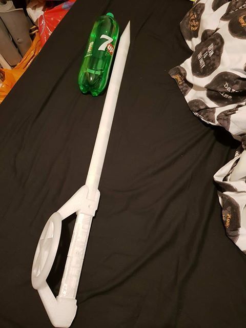 Power Rangers Zeo Red ranger power sword Tommy Oliver replica 3D print model_16
