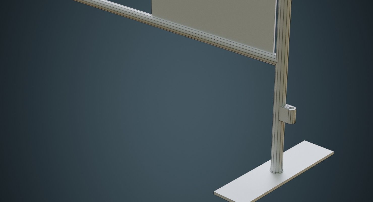 Crowd Barrier 4A Low-poly 3D model_6