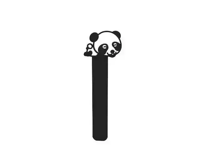 Bookmark panda bear on stick