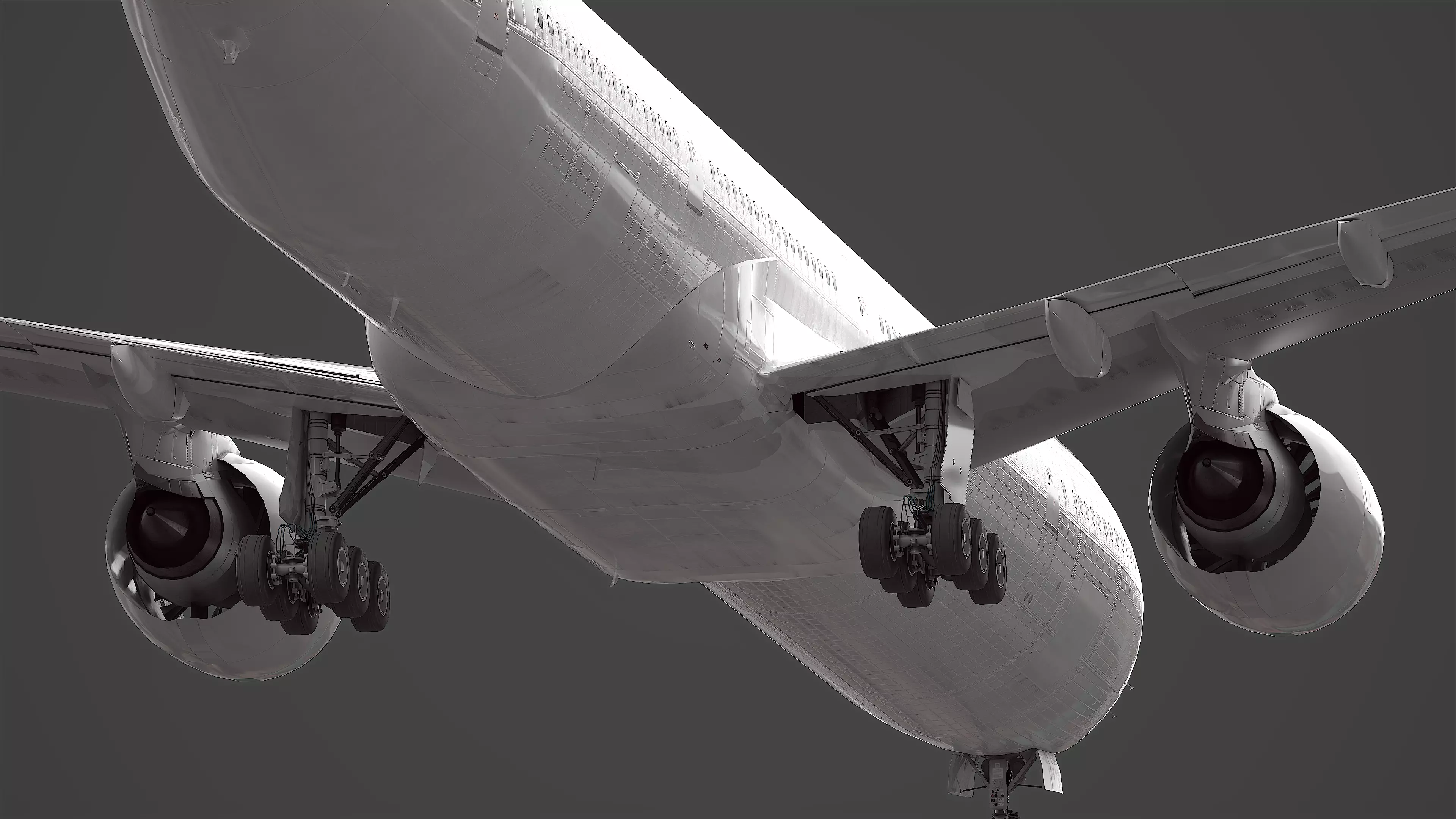 Boeing 777-300ER  Low-poly 3D model_6