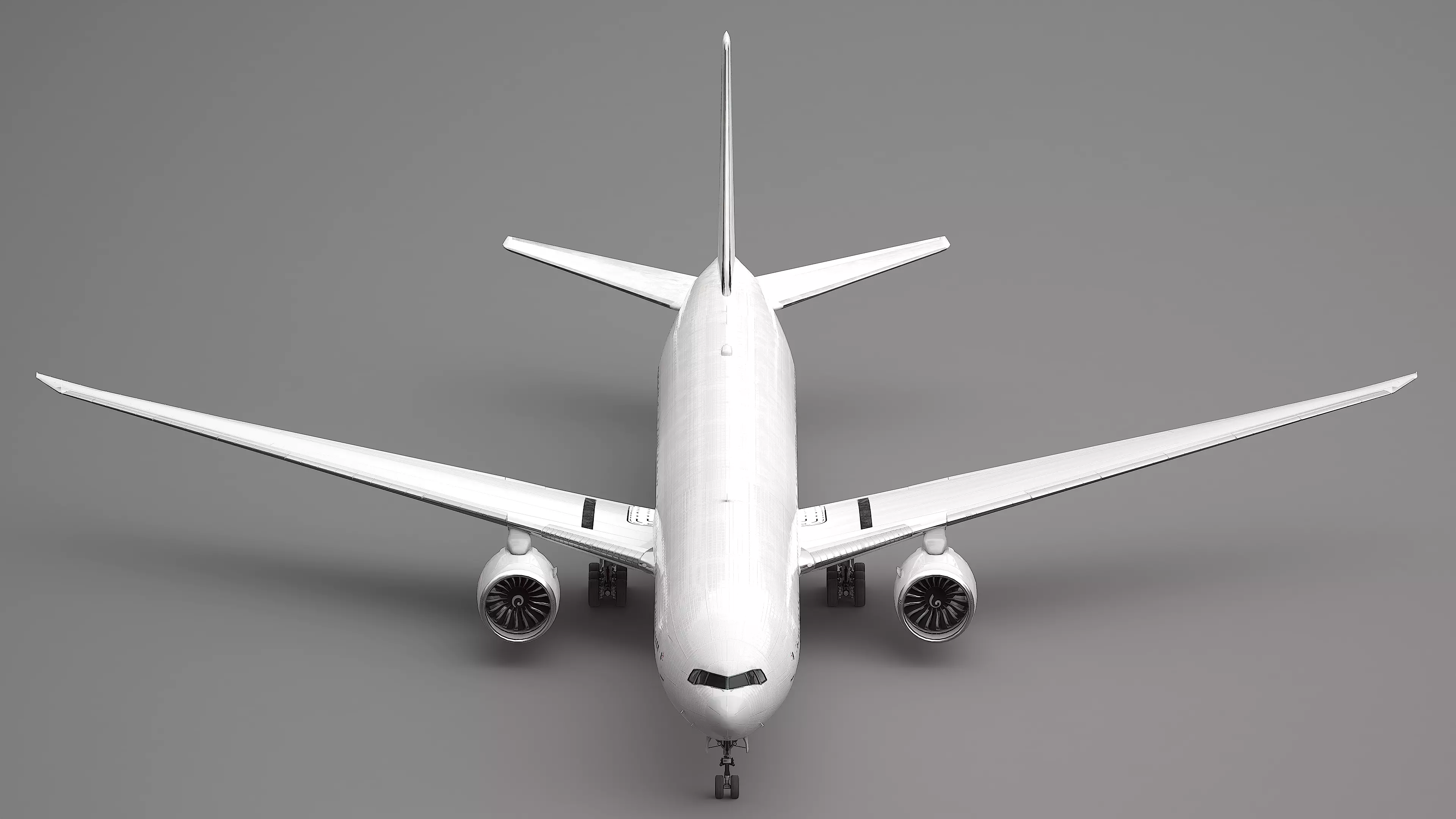 Boeing 777-300ER  Low-poly 3D model_8