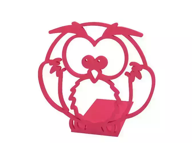 Bookend owl book holder