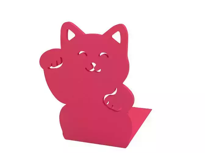 Bookend cat book holder