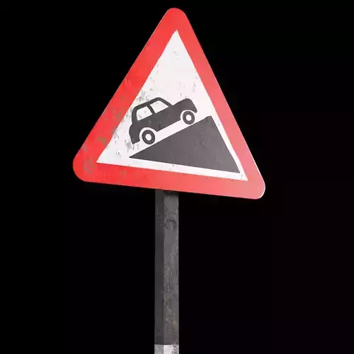 Steep ascent Roadsign