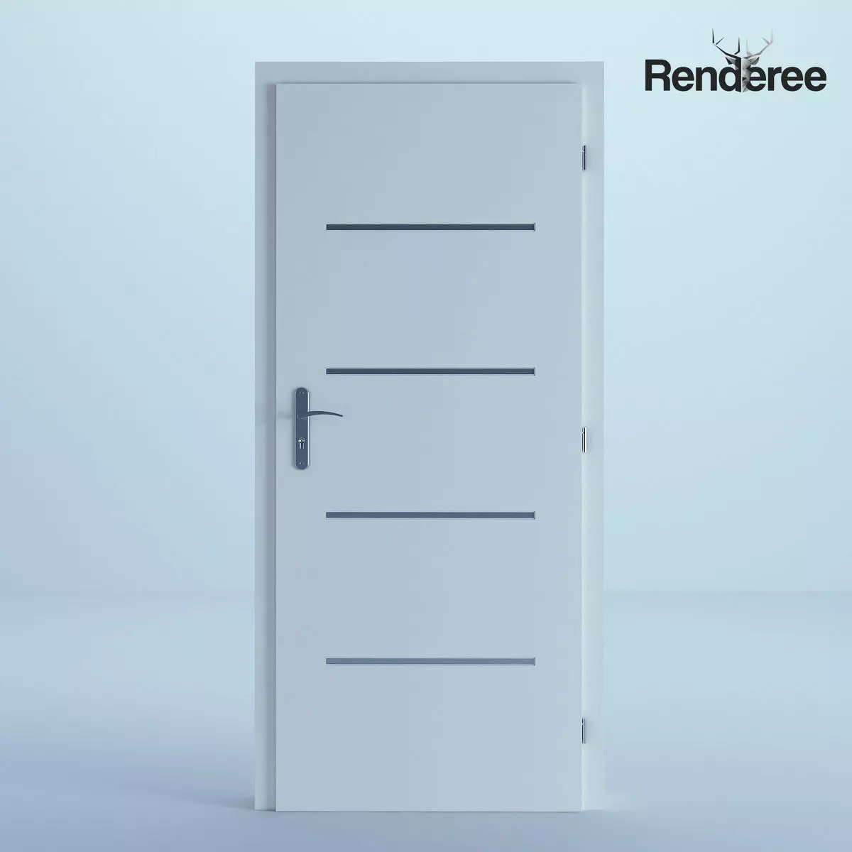 White Door 27 3D model_0