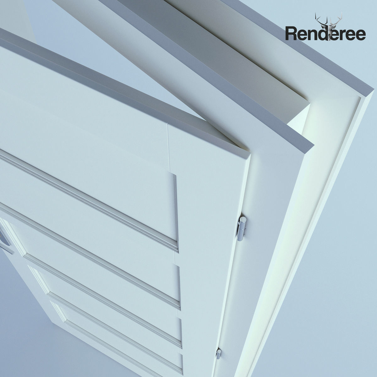 White Door 32 3D model_3