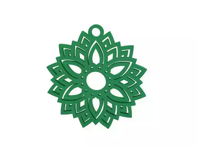 Earring mandala ornament