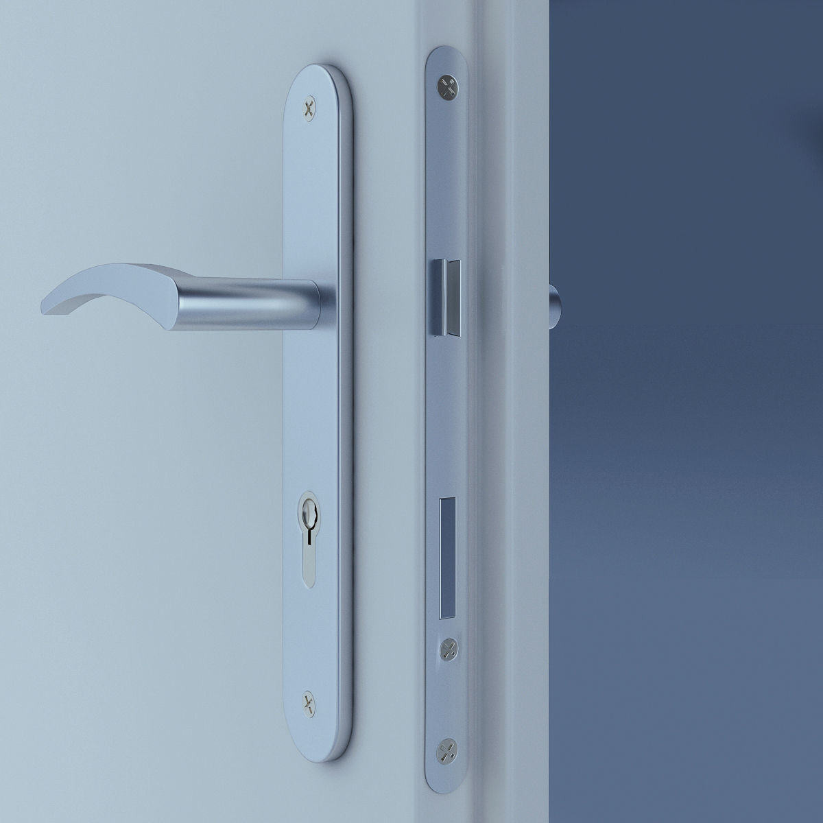 White Door 35 3D model_7