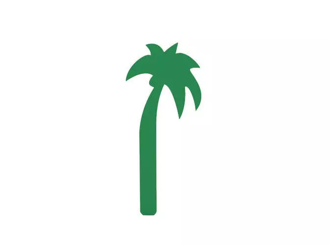 Bookmark palm tree icon 3D print model