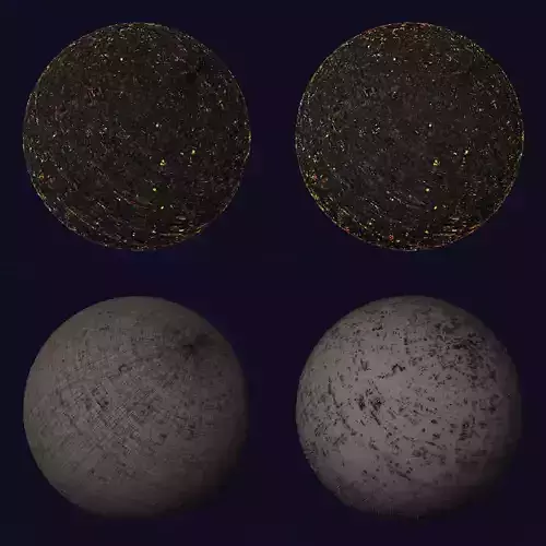 Scifi Artificial Moon Shader 002