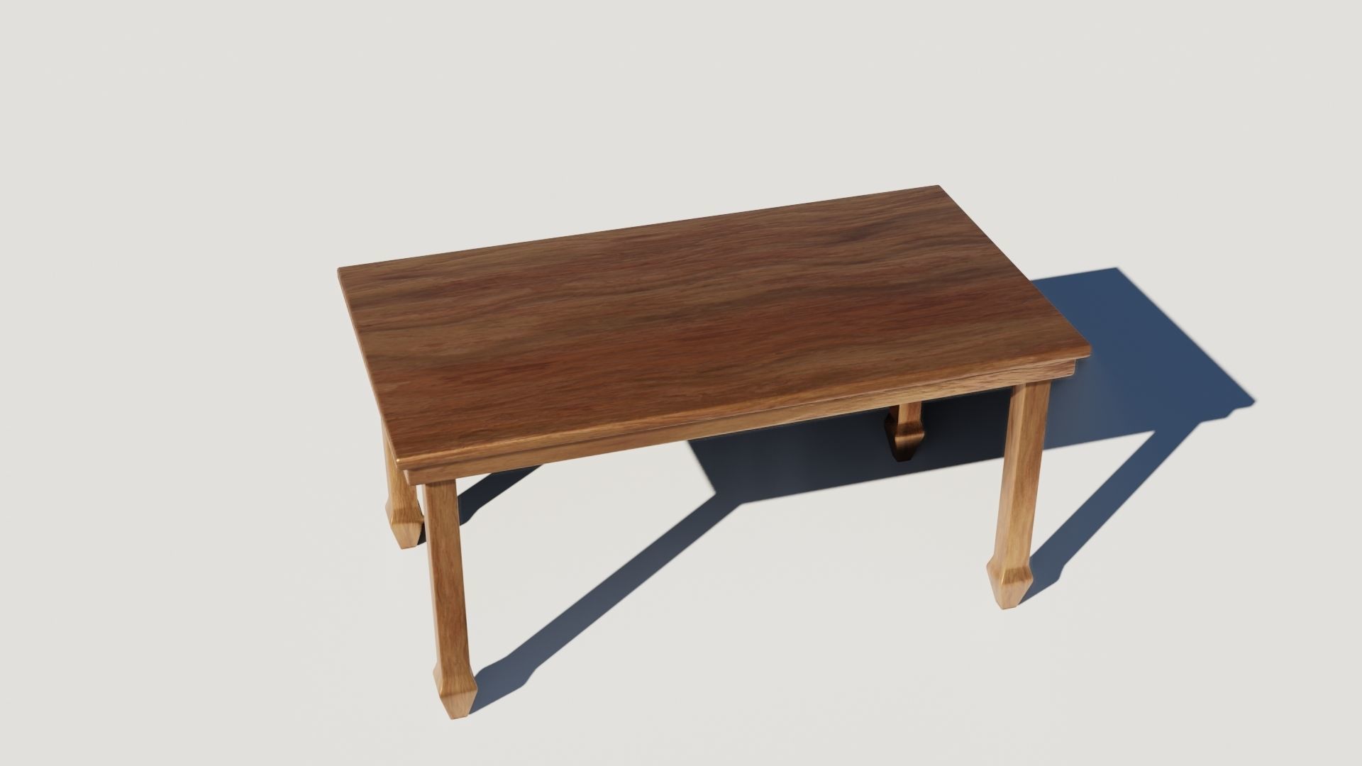 Table 3D model optimized UE4 Low-poly 3D model_4