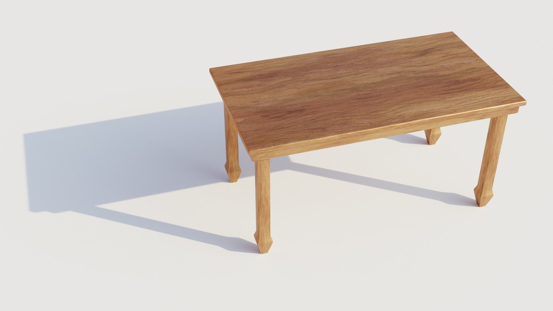 Table 3D model optimized UE4 Low-poly 3D model_1