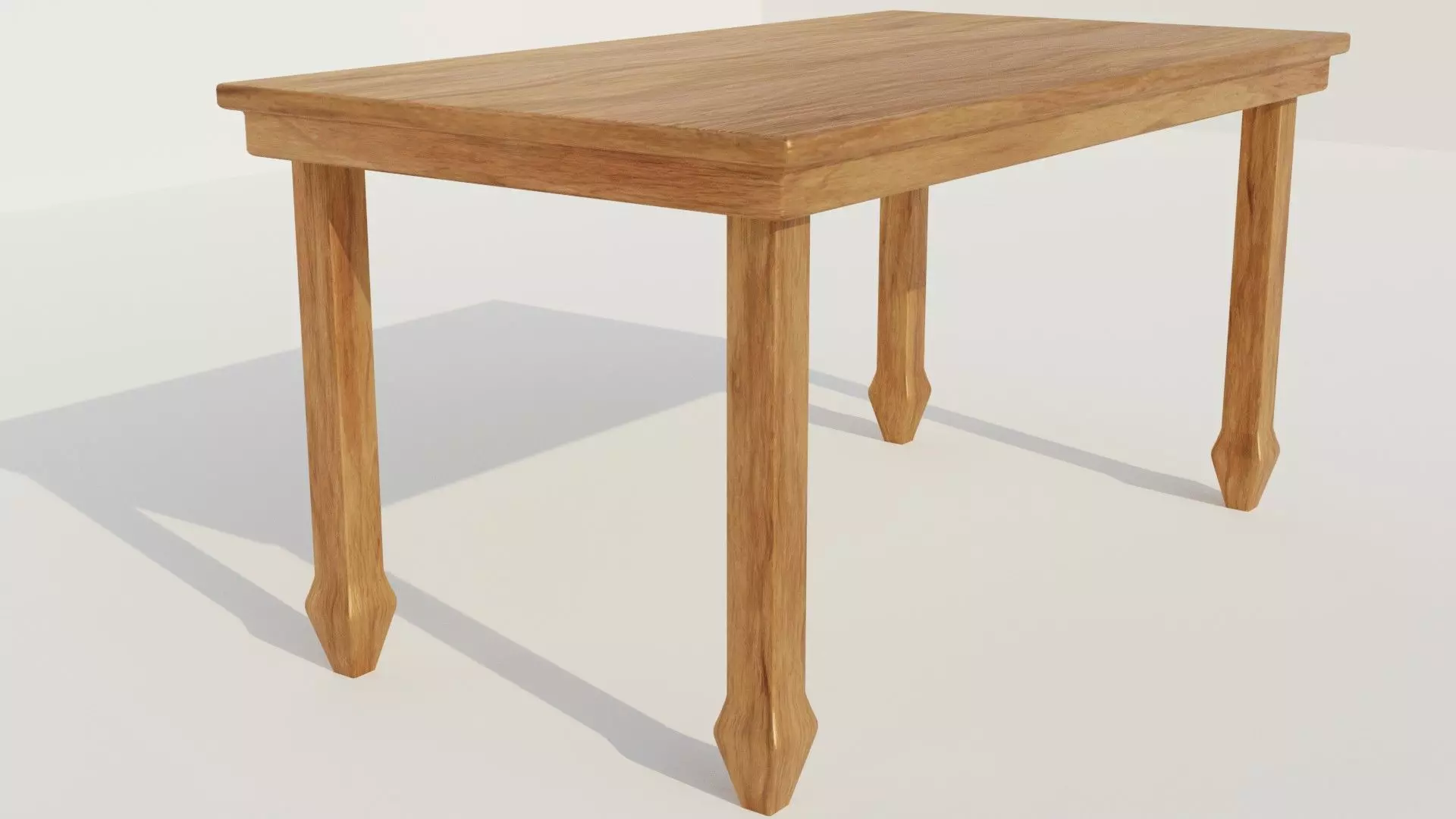 Table 3D model optimized UE4 Low-poly 3D model_0