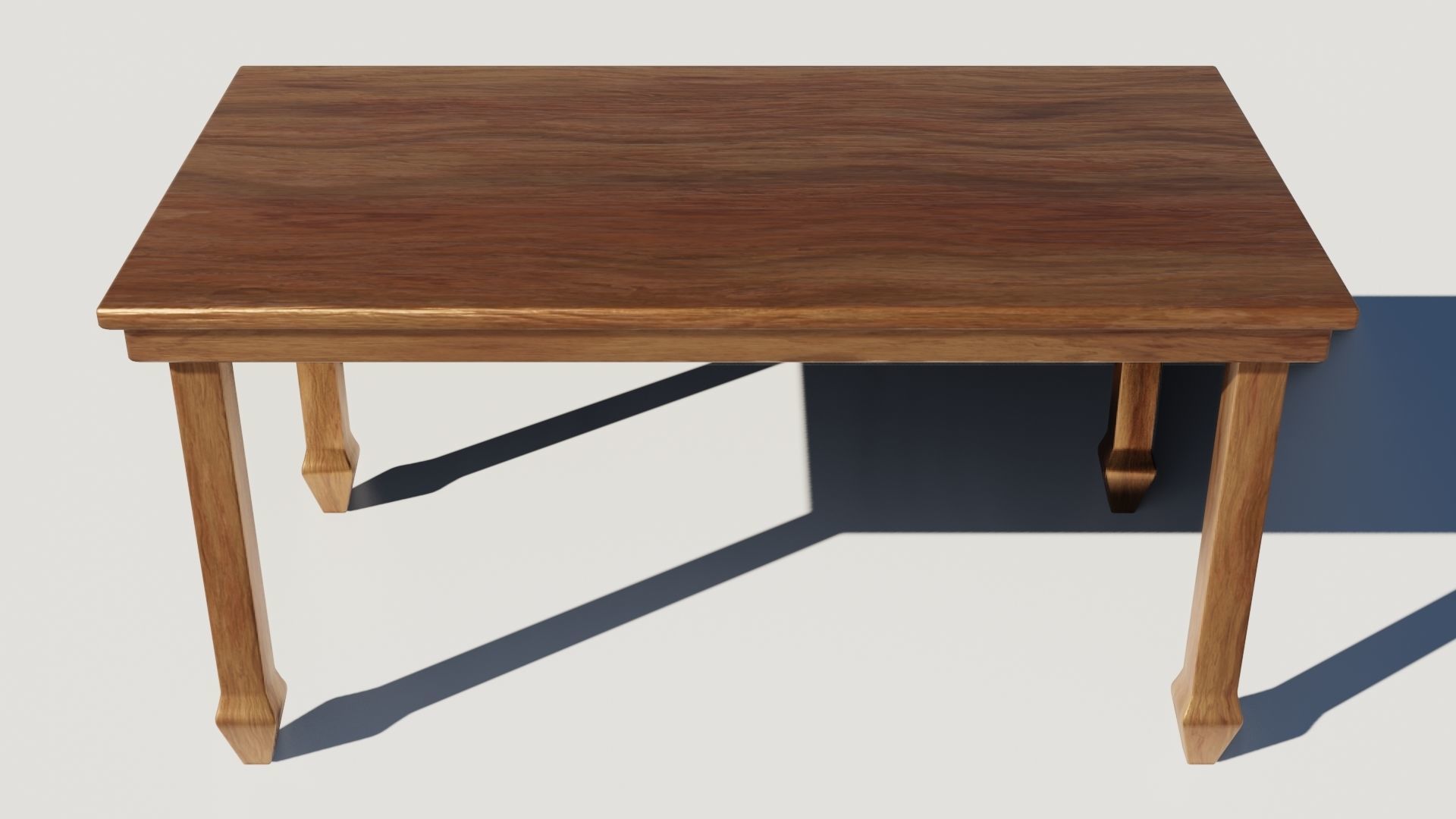 Table 3D model optimized UE4 Low-poly 3D model_5