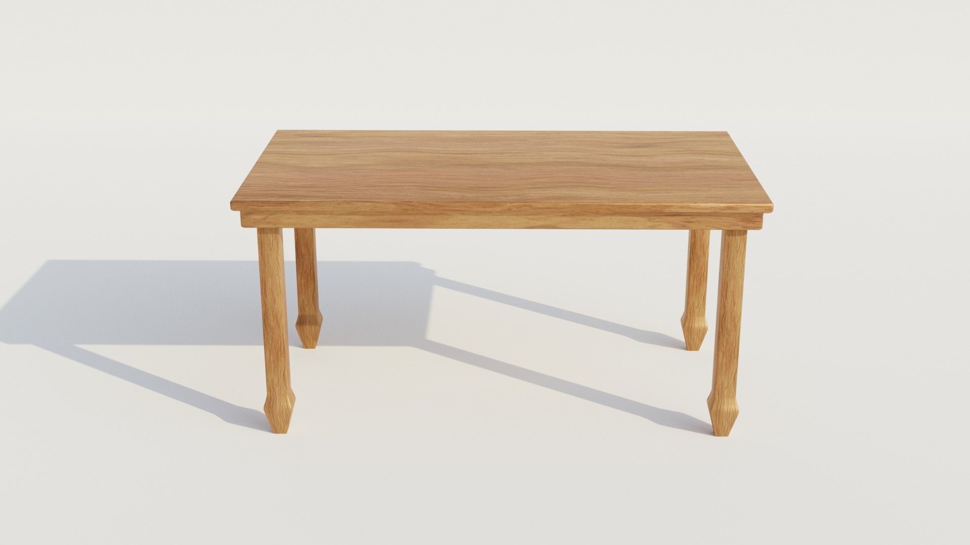 Table 3D model optimized UE4 Low-poly 3D model_2