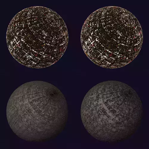 Scifi Artificial Moon Shader 003