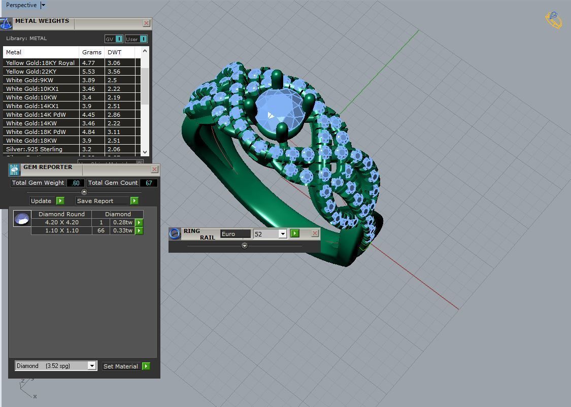 cr-015 gold engagement ring with diamonds 3D print model_7