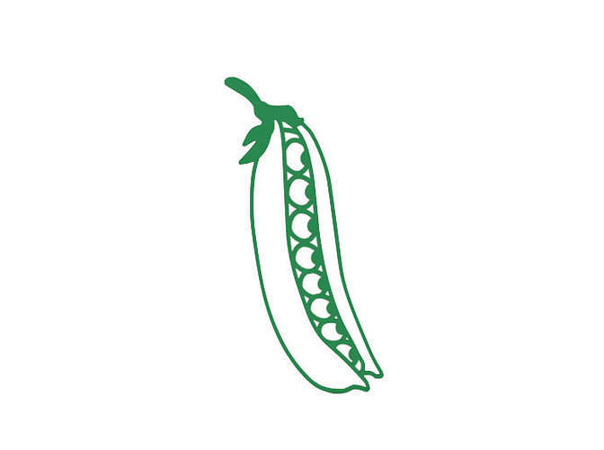 Bookmark pea pod icon 3D print model