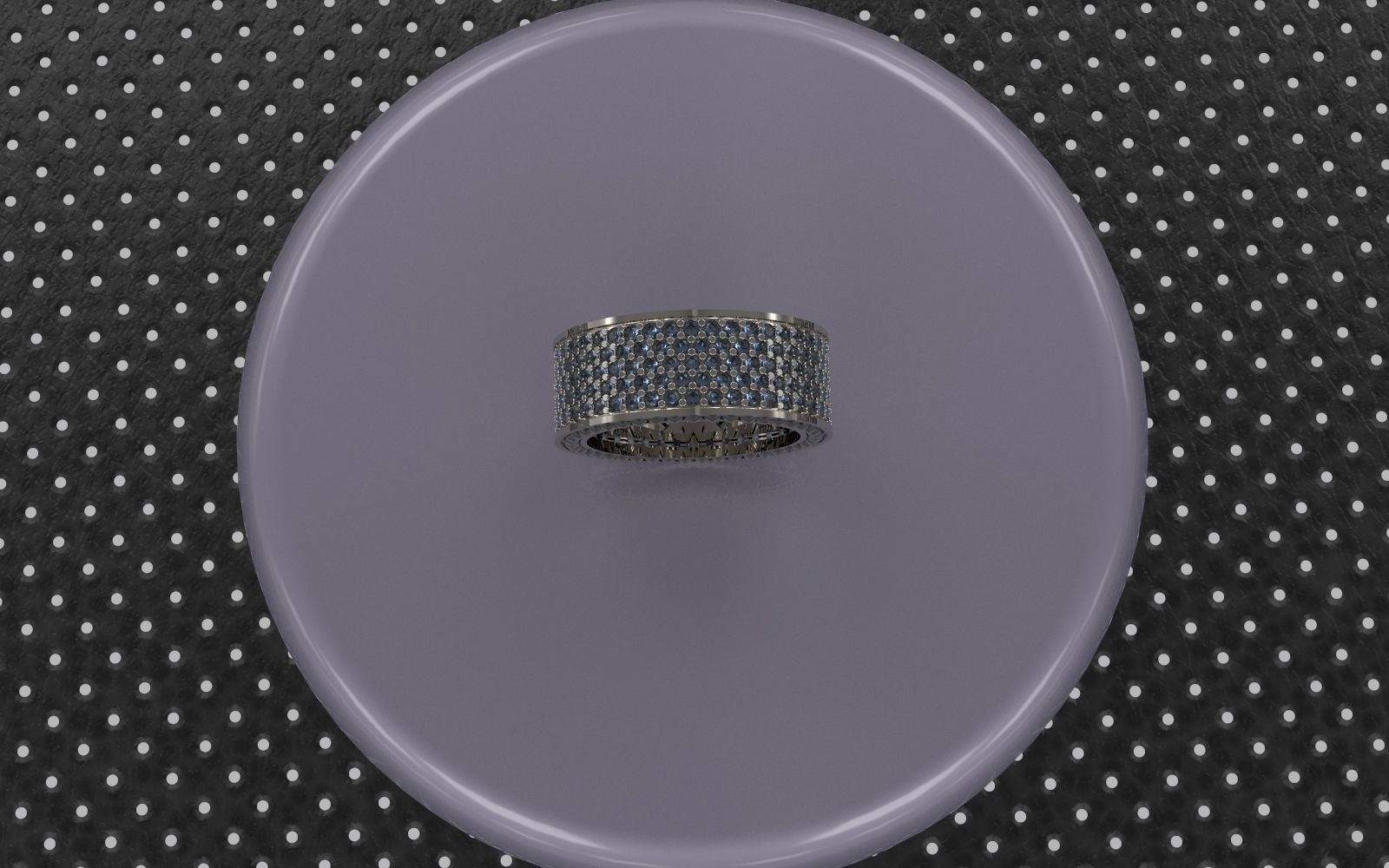 Ring With Diamonds 3D print model_3