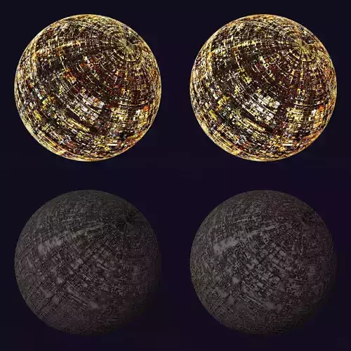 Scifi Artificial Moon Shader 005