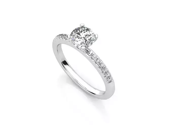 aj-02 diamond engagement ring gold