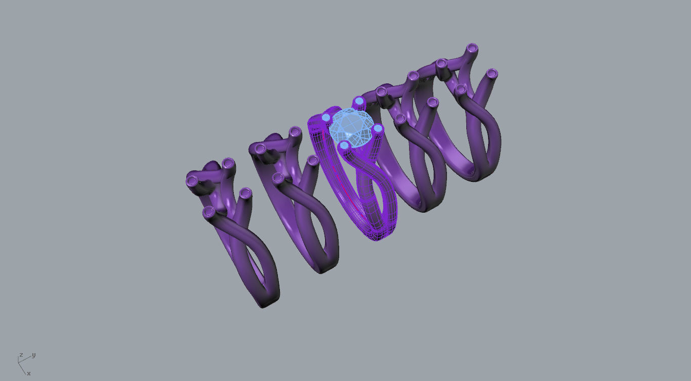 aj-07 solitaire engagement ring gold 3D print model_5