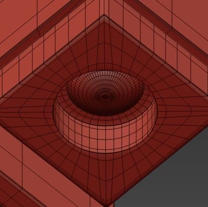 Tech Lighting Voto Square Wall Light LED 3D model_4