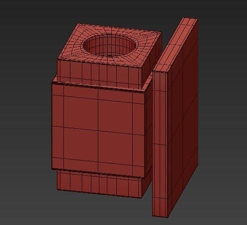 Tech Lighting Voto Square Wall Light LED 3D model_1