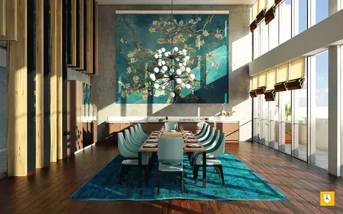 Sketchup Dining Room 3D model