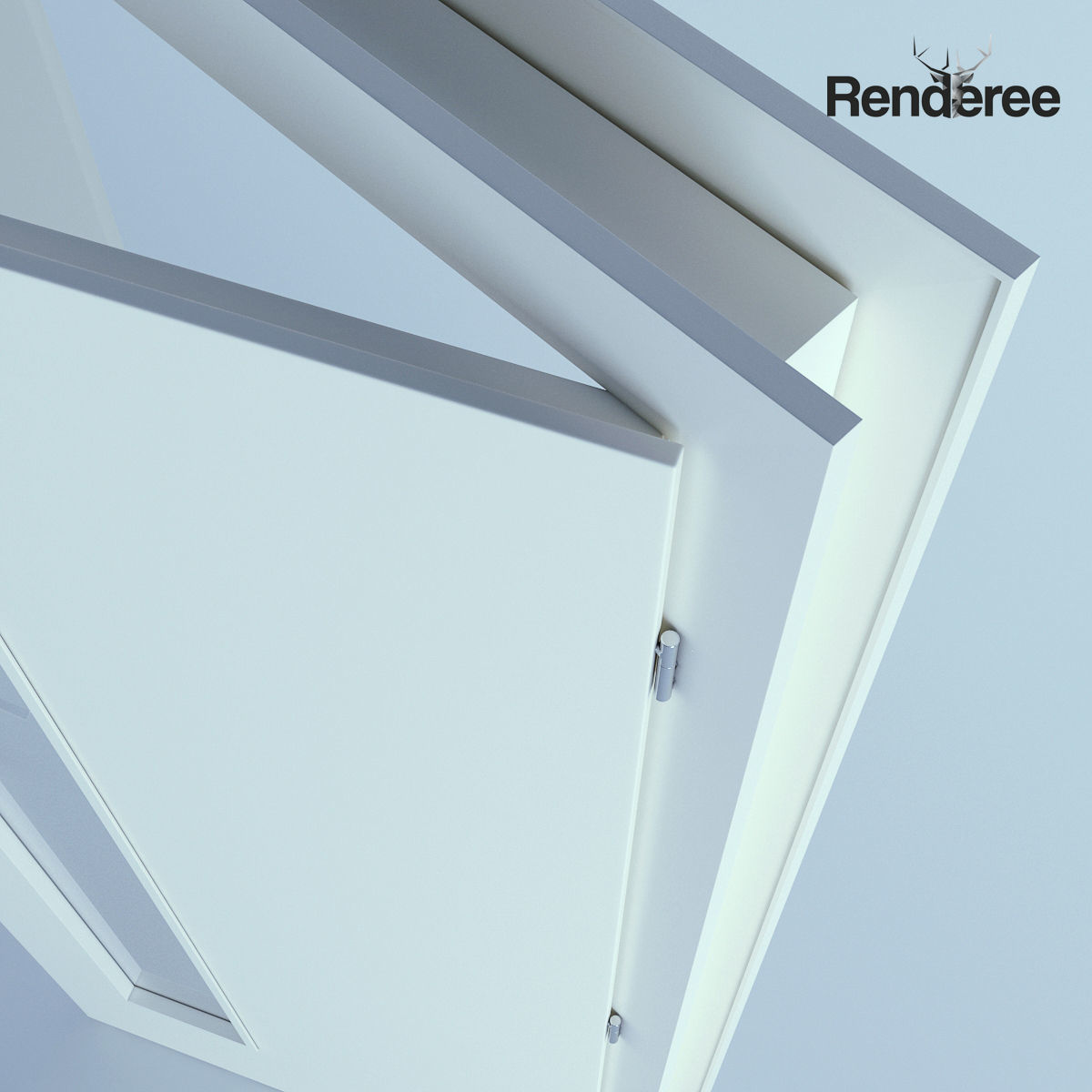 White Door 62 3D model_3