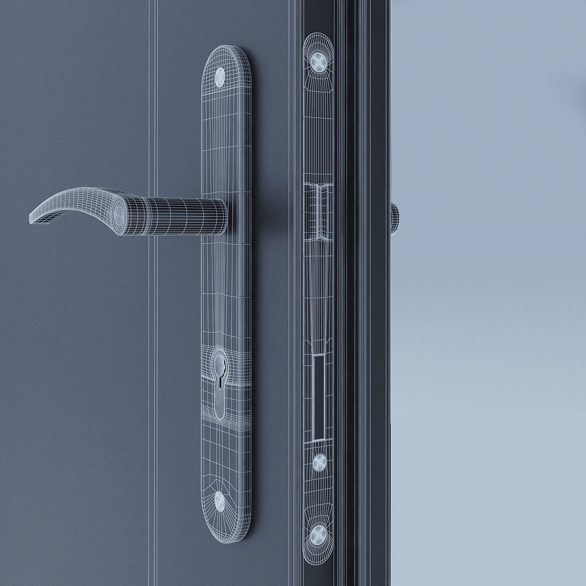 White Door 63 3D model_8