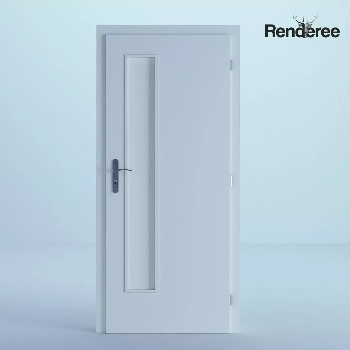 White Door 63 3D model_0