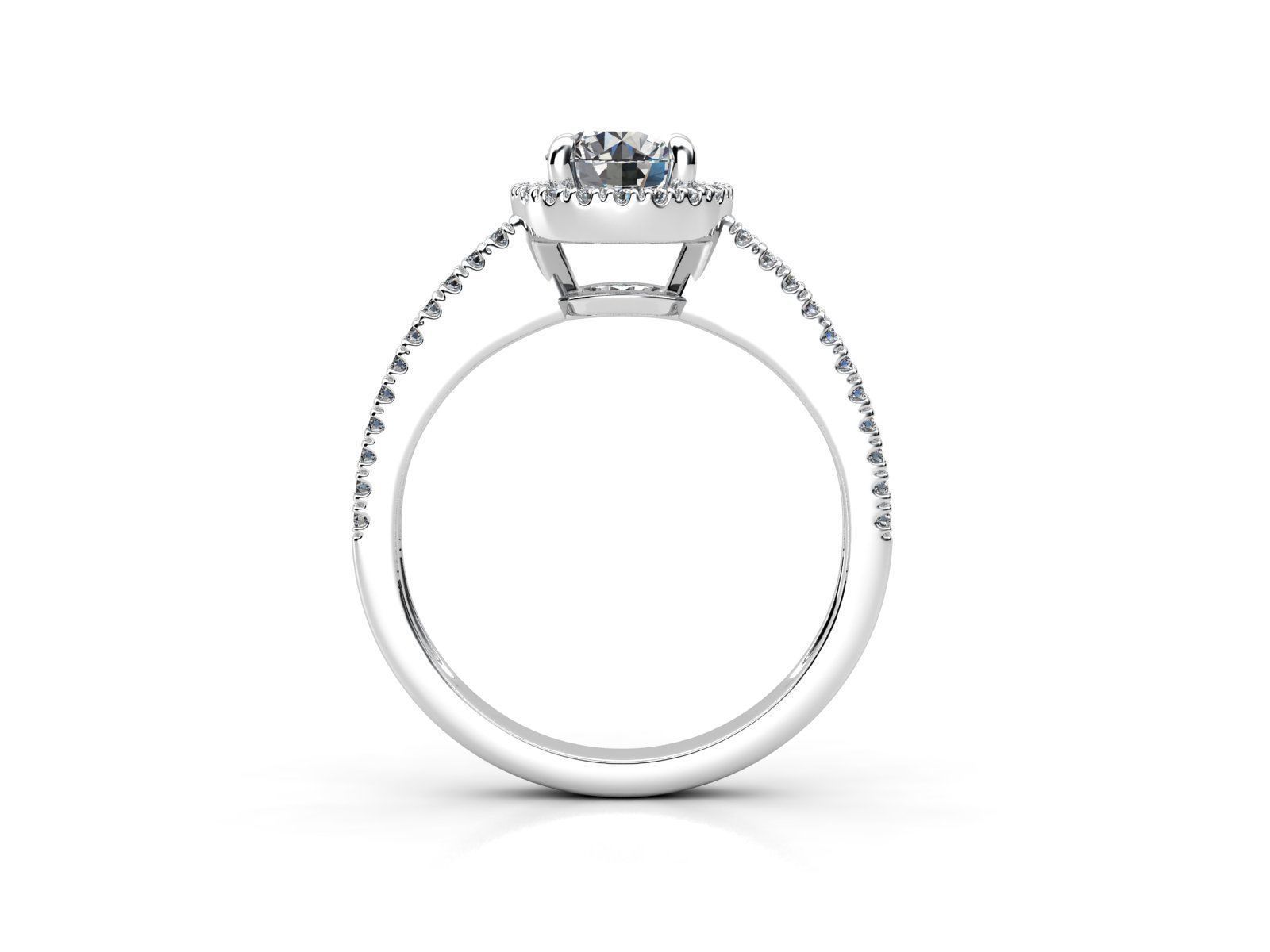 aj-011 halo diamond engagement ring 3D print model_2