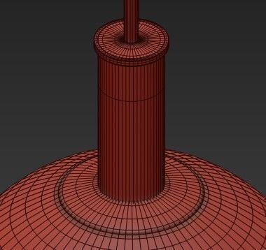 Glass Pendant Light 3D model_2