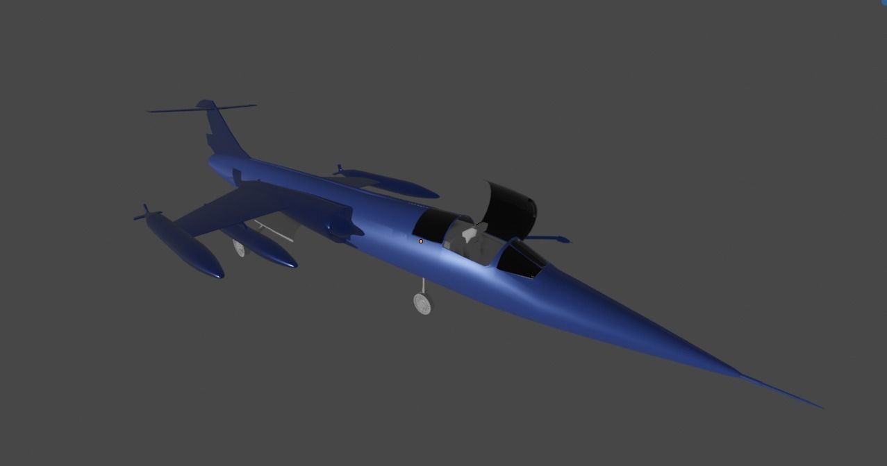 F-104C Starfighter  3D model_1