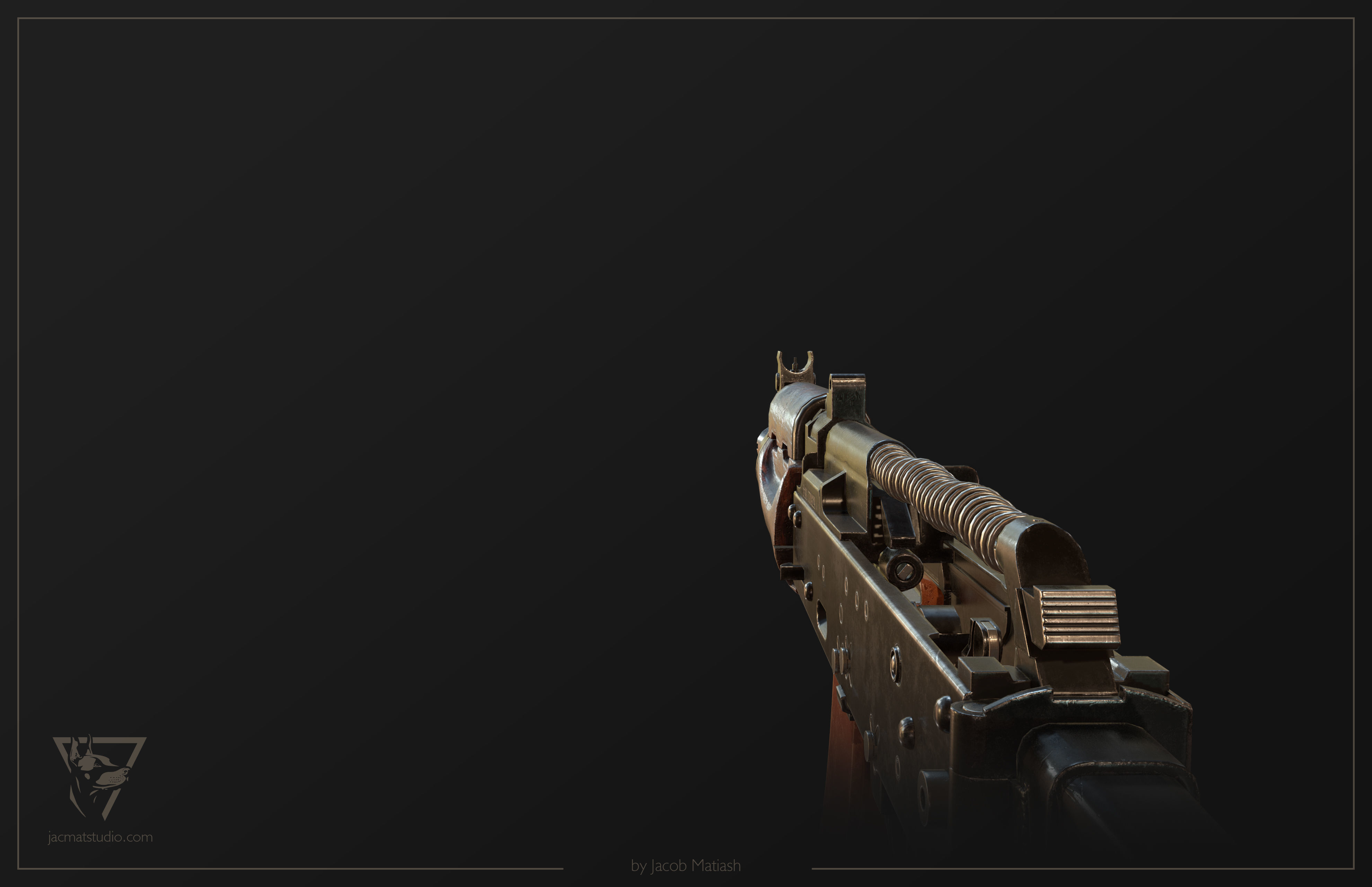 FPS AKS-74U tactical weapon Low-poly 3D model_25