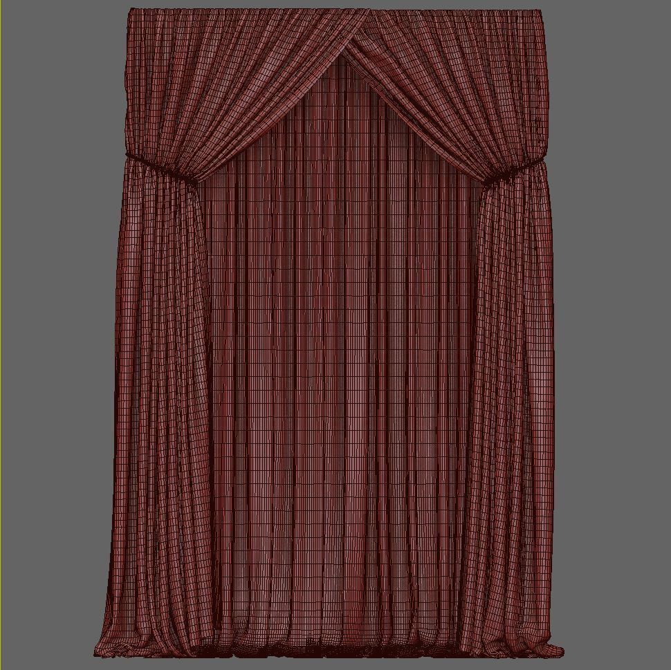 Set 04 Curtain 3D model_5