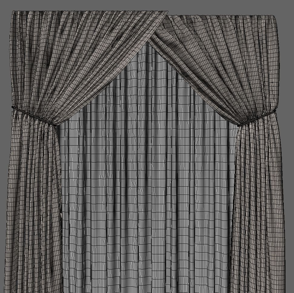 Set 04 Curtain 3D model_4