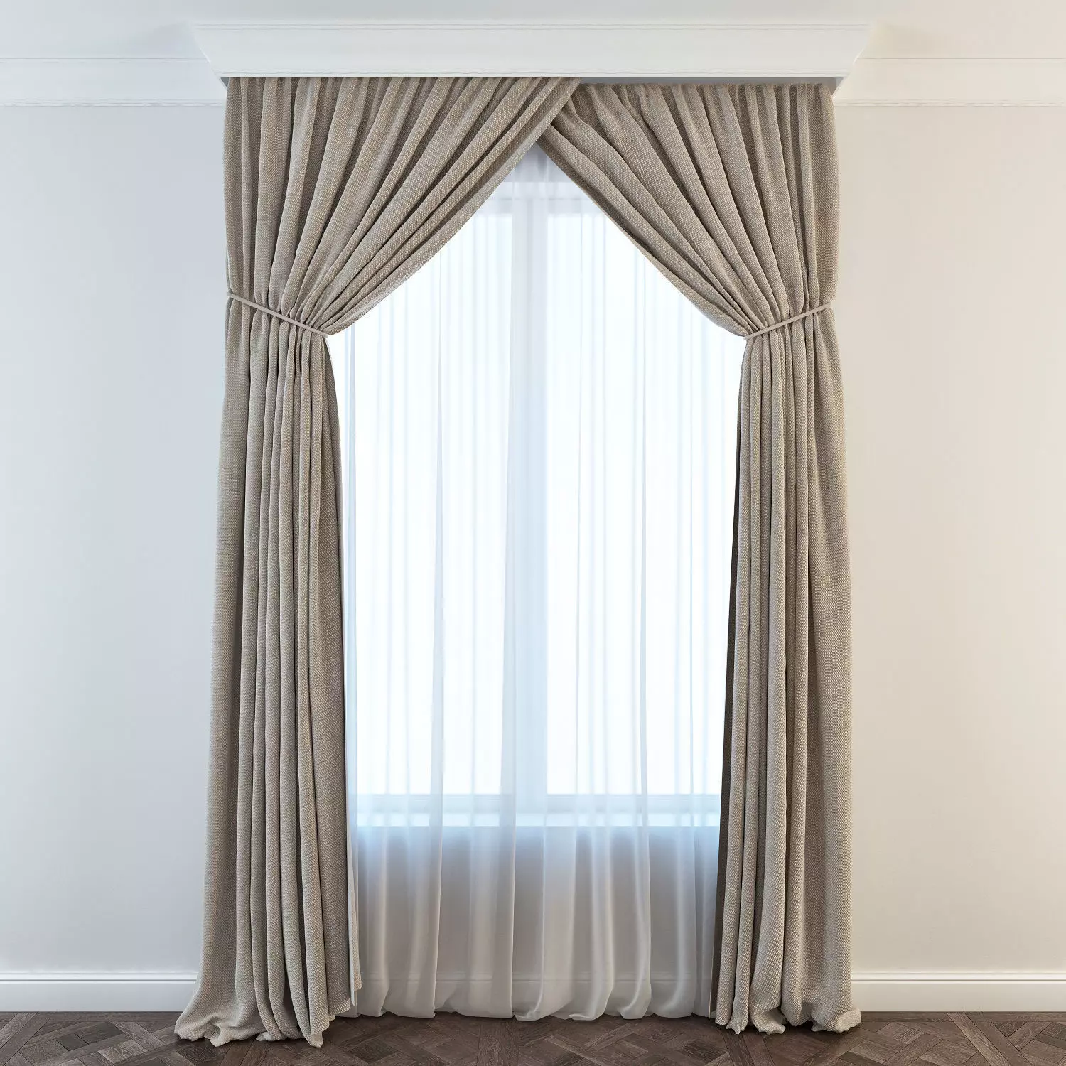Set 04 Curtain 3D model_0