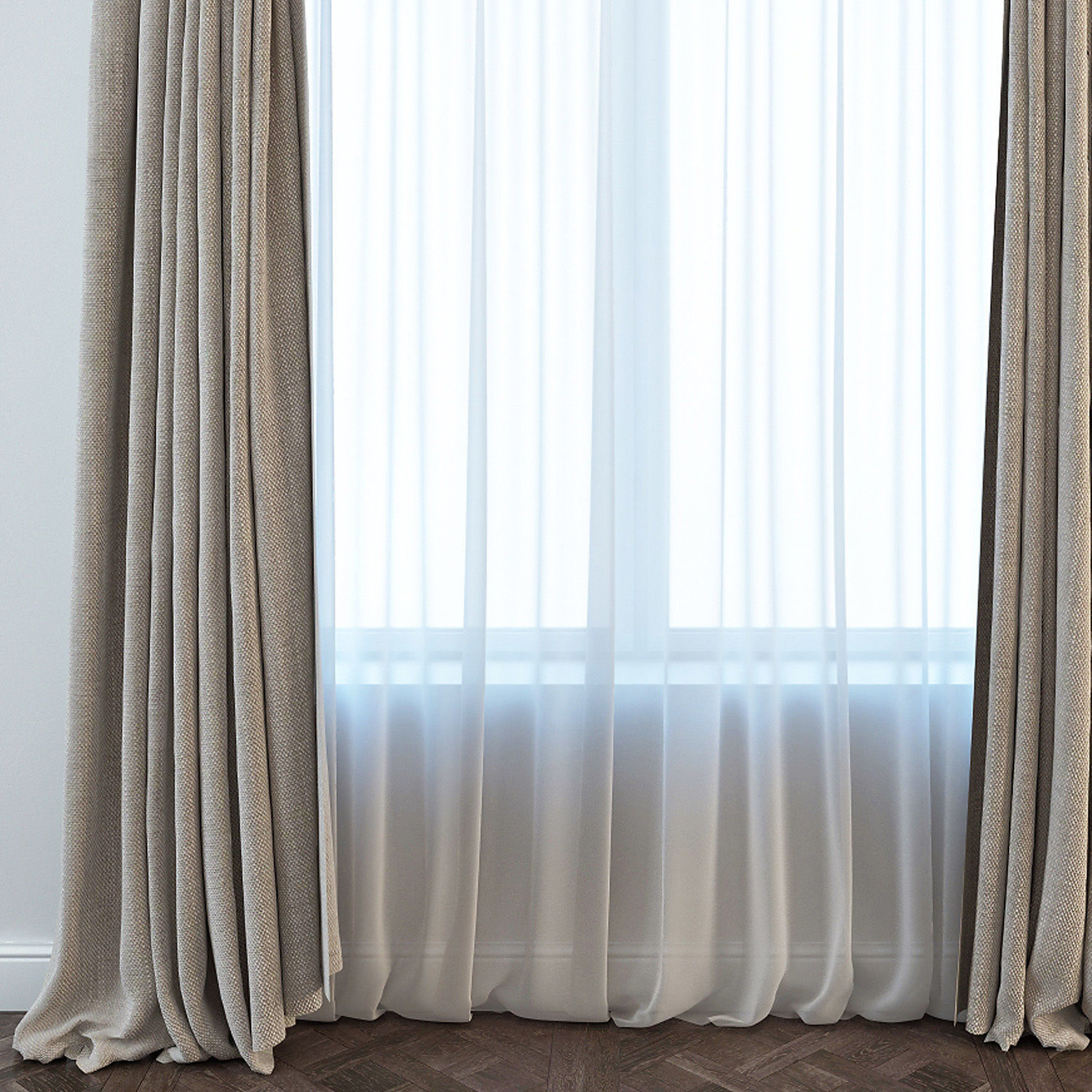 Set 04 Curtain 3D model_2