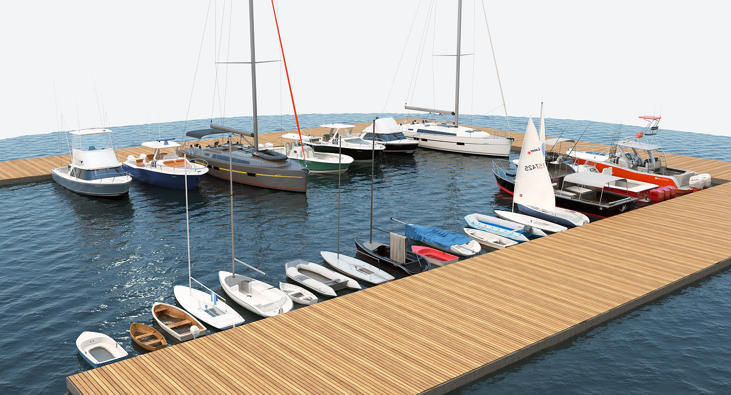 25 Yacht and Boats models collection 3D model_7