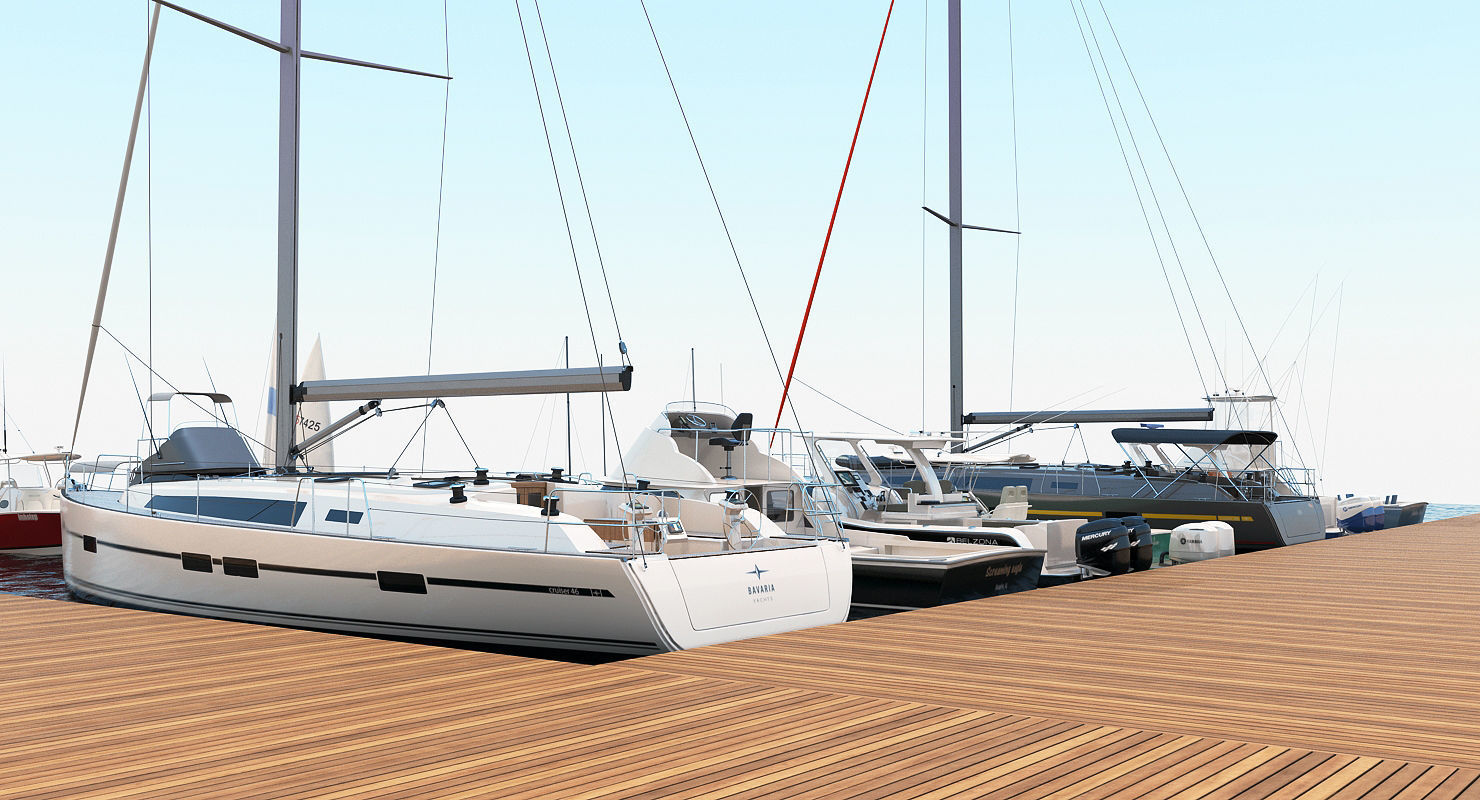 25 Yacht and Boats models collection 3D model_4