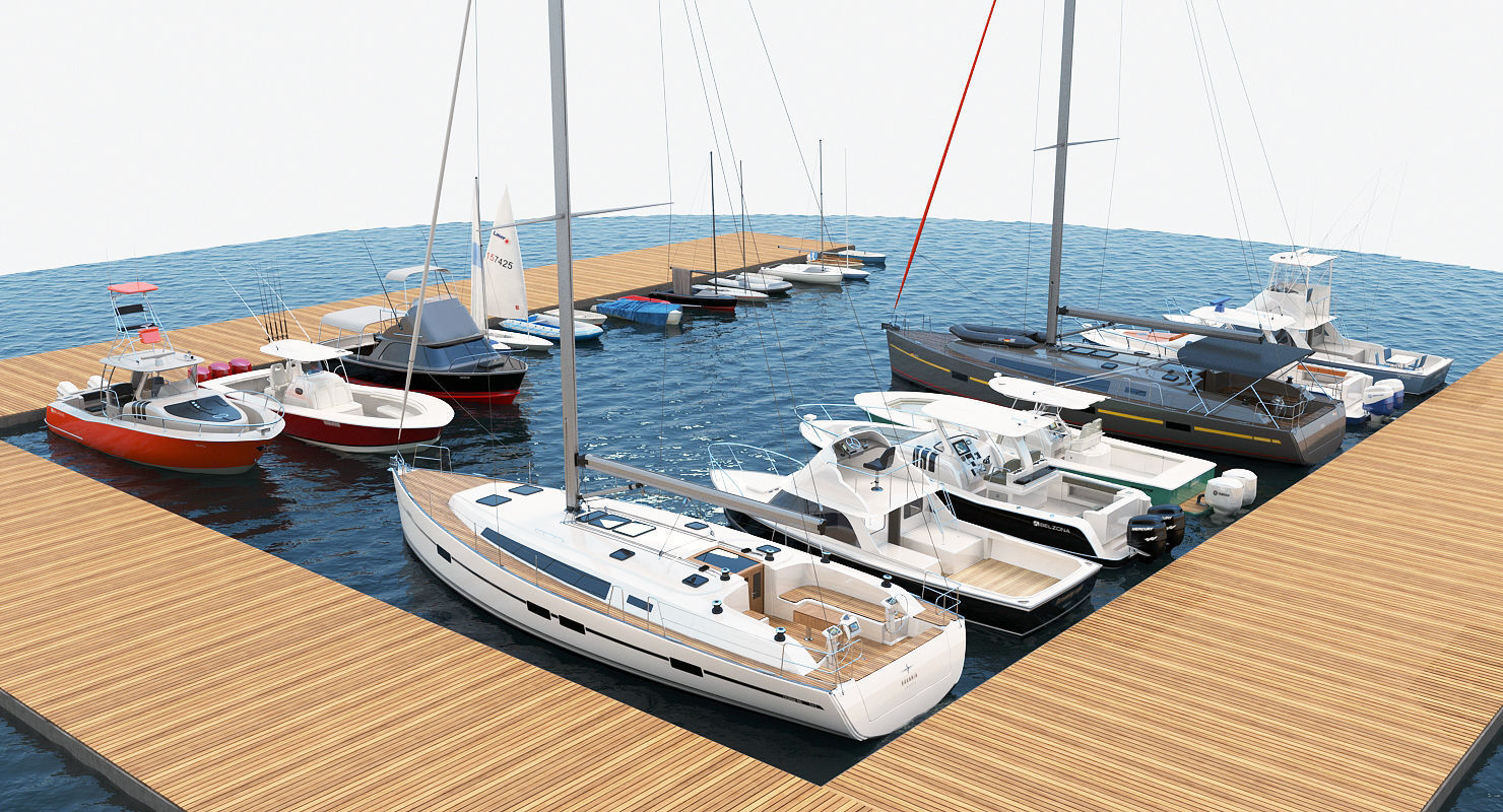 25 Yacht and Boats models collection 3D model_6