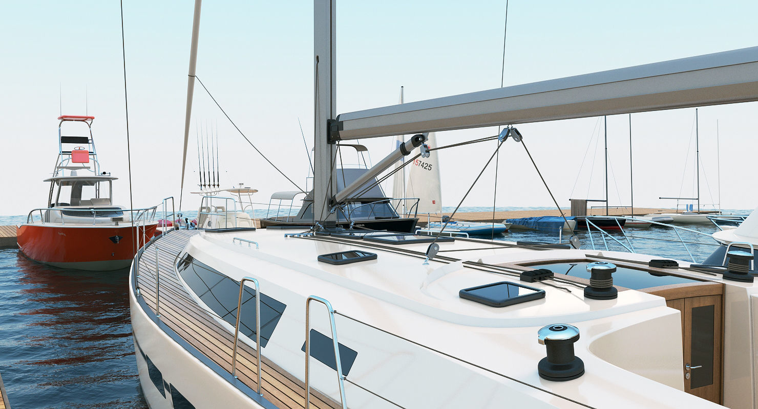 25 Yacht and Boats models collection 3D model_8