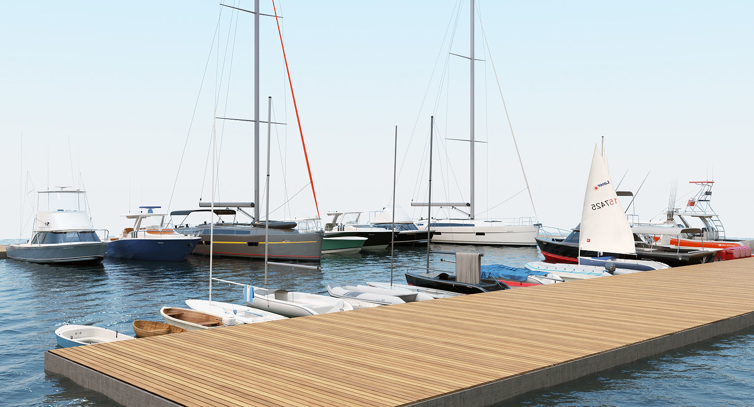 25 Yacht and Boats models collection 3D model_2