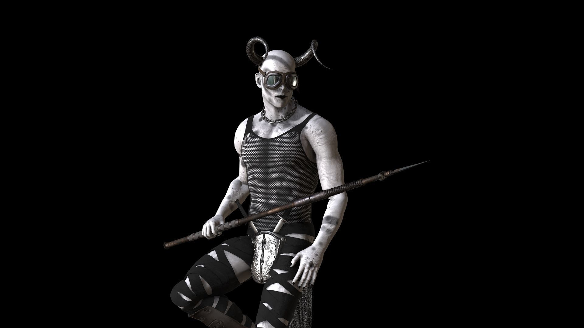 Dust Devil Low-poly 3D model_2