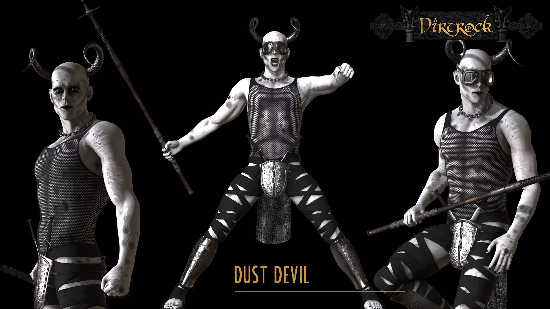 Dust Devil Low-poly 3D model_0