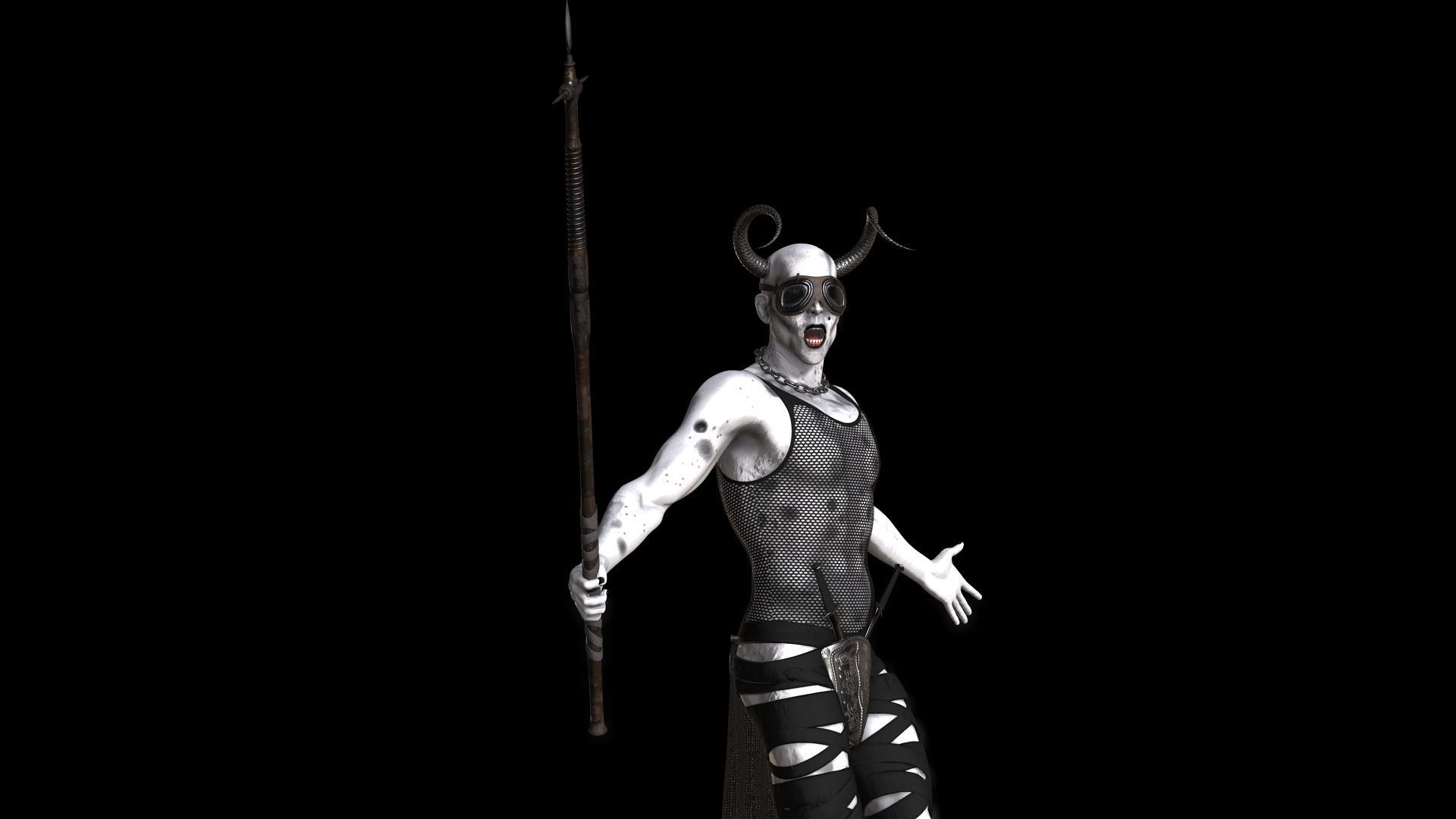 Dust Devil Low-poly 3D model_9