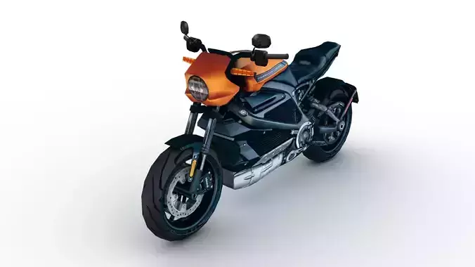 Harley Davidson LiveWire Low-poly 3D model